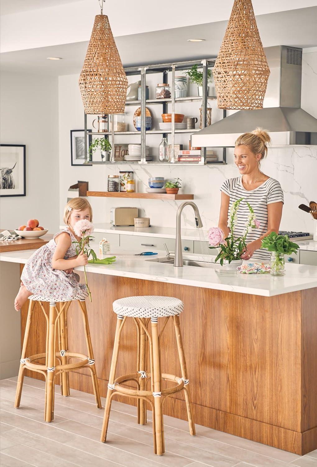 image:imageMoen 7864EVC Sleek Smart Faucet Touchless Pull Down Sprayer Kitchen Faucet with Voice Control and Power Boost ChromeSpot Resist Stainless