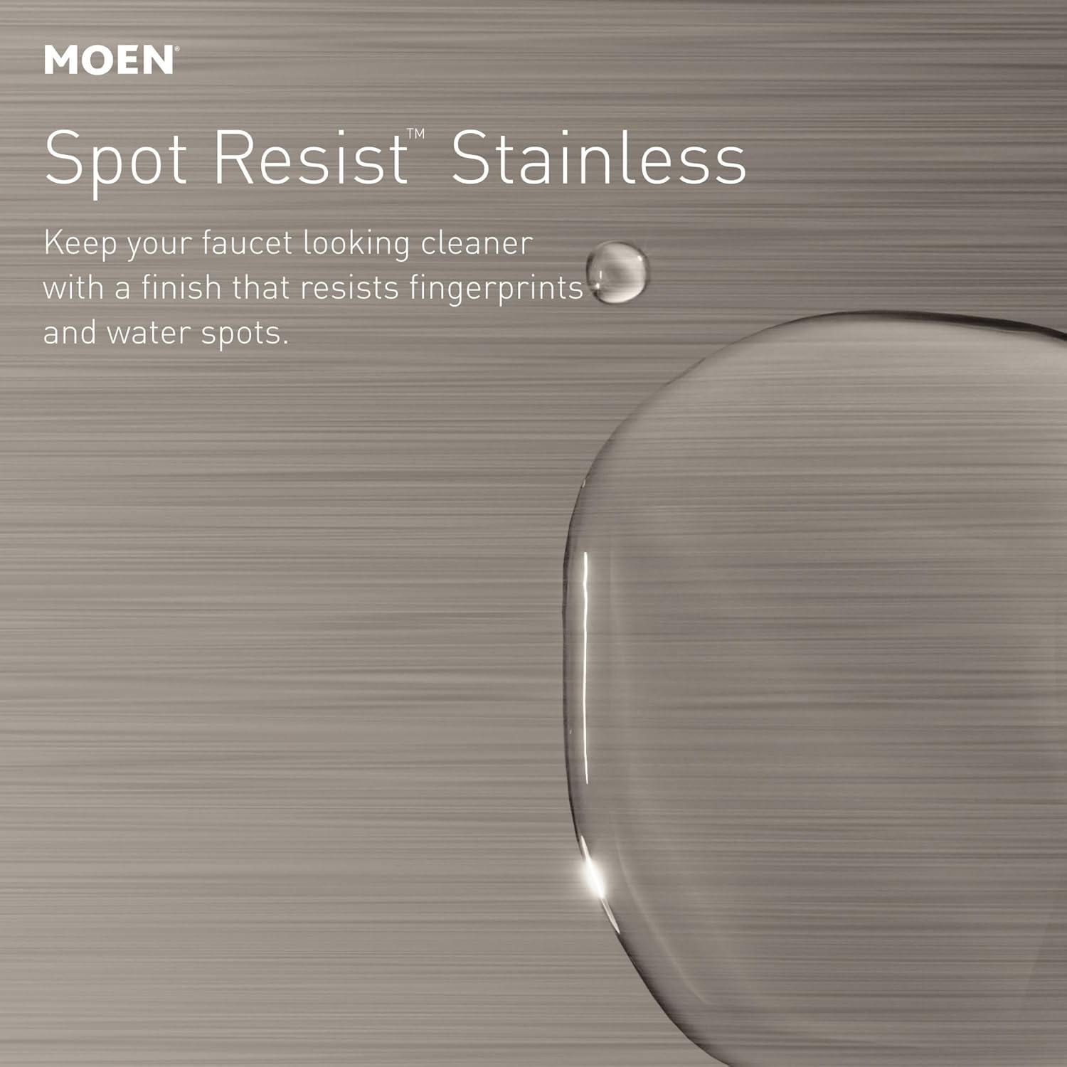 image:imageMoen Adler Chrome Motionsense Wave Sensor Touchless One Handle Pulldown Kitchen Faucet Featuring Power Clean 87233EWCSpot Resist Stainless