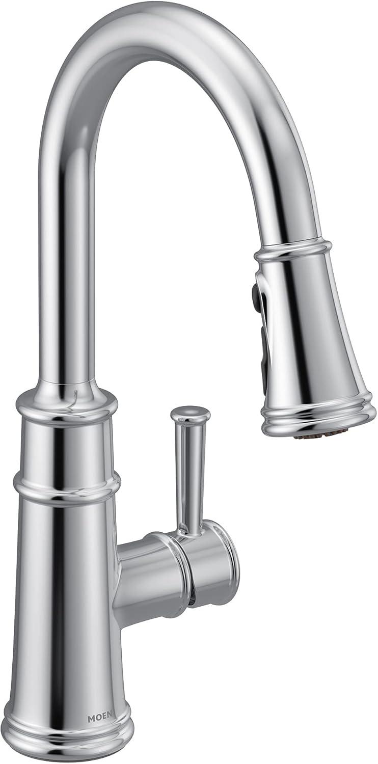 image:imageMoen Belfield Spot Resist Stainless Motionsense Wave Sensor Touchless One Handle Pulldown Kitchen Faucet Featuring Power Clean 7260EWSRSChrome