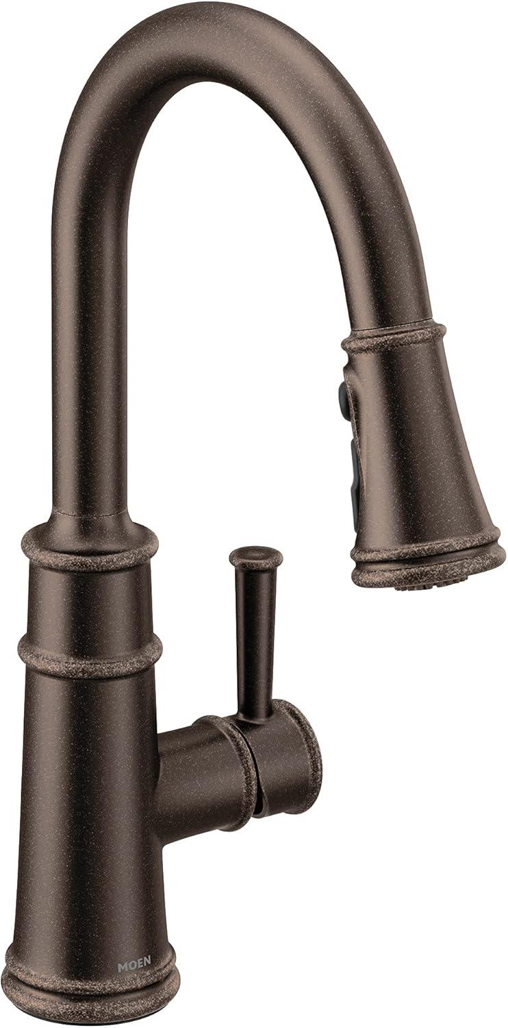 image:imageMoen Belfield Spot Resist Stainless Motionsense Wave Sensor Touchless One Handle Pulldown Kitchen Faucet Featuring Power Clean 7260EWSRSOil Rubbed Bronze
