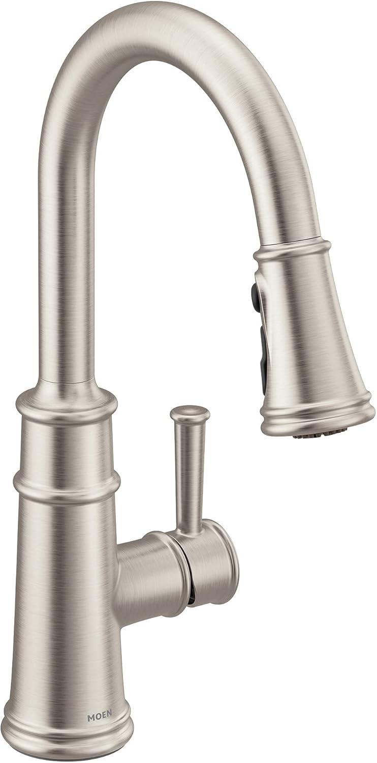 image:imageMoen Belfield Spot Resist Stainless Motionsense Wave Sensor Touchless One Handle Pulldown Kitchen Faucet Featuring Power Clean 7260EWSRSSpot Resist Stainless