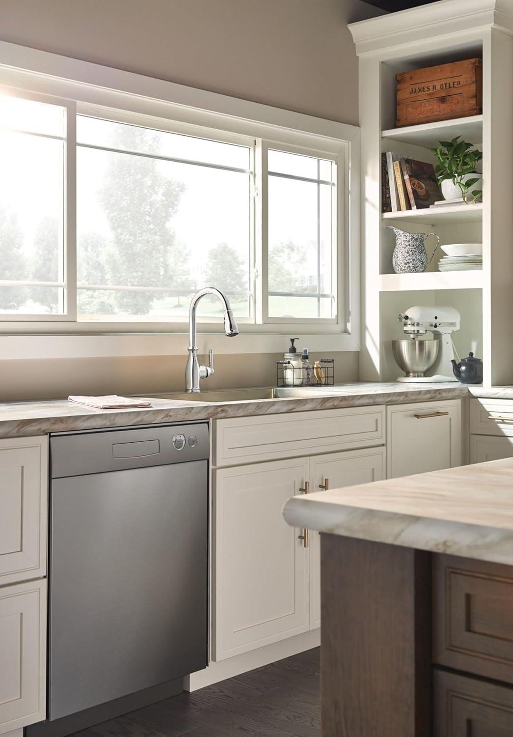 image:imageMoen Brantford Spot Resist Stainless Motionsense Wave Touchless OneHandle Pulldown Kitchen Faucet Featuring Power Clean and Reflex Docking System 7185EWSRSChrome