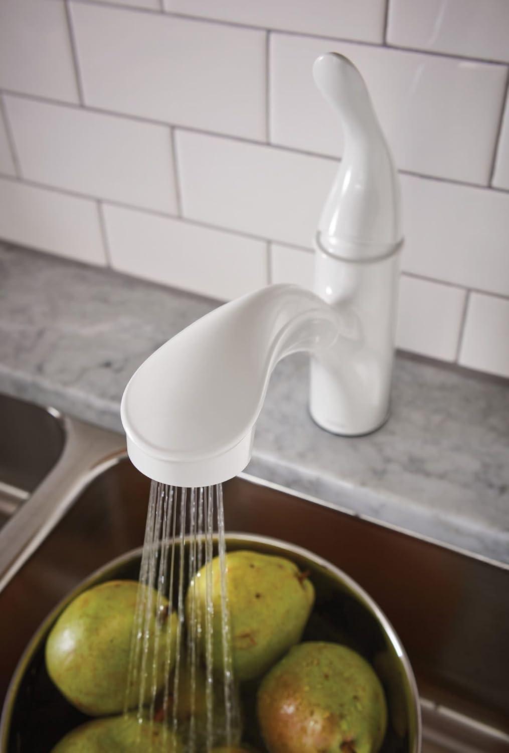 image:imageMoen Brecklyn Mediterranean Bronze SingleHandle PullOut Sprayer Kitchen Sink Faucet with Power Clean 87557BRBGlacier