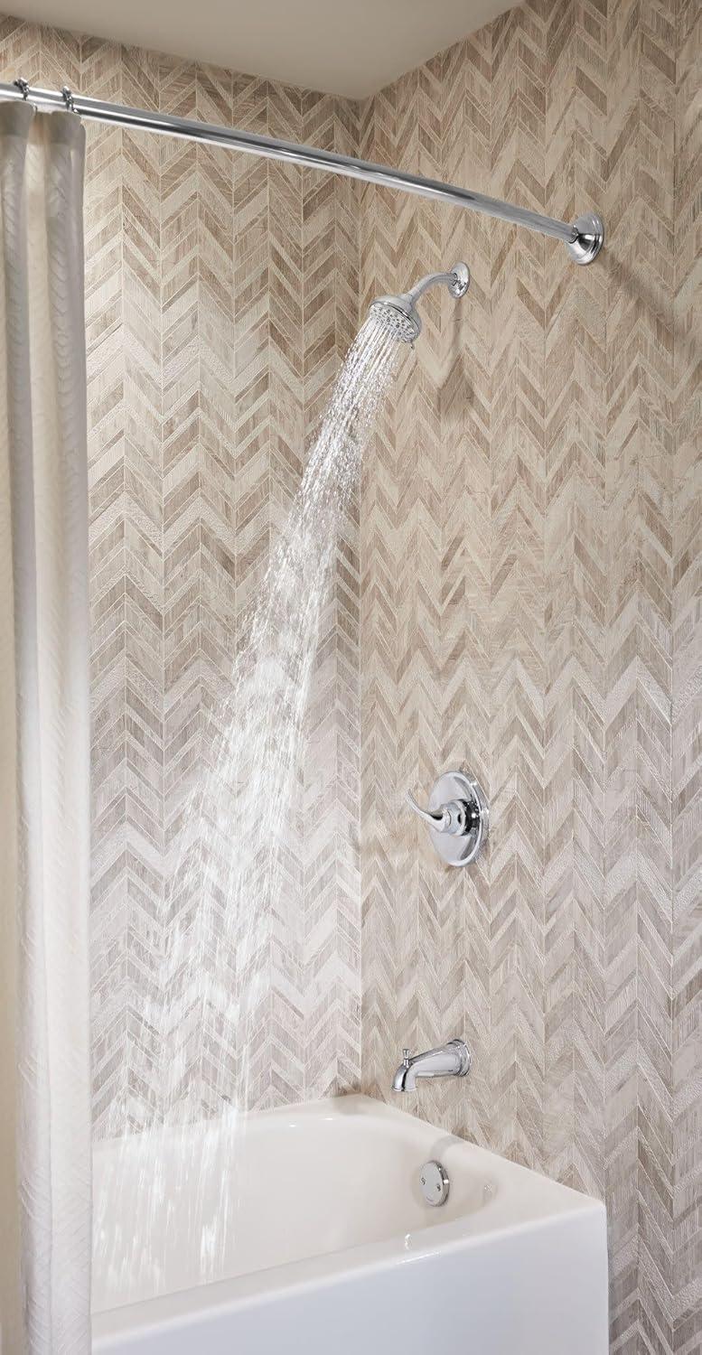 image:imageMoen Idora Chrome PosiTemp Tub and Shower Set with Showerhead Lever Handle Tub Spout and Valve Included 82115Chrome