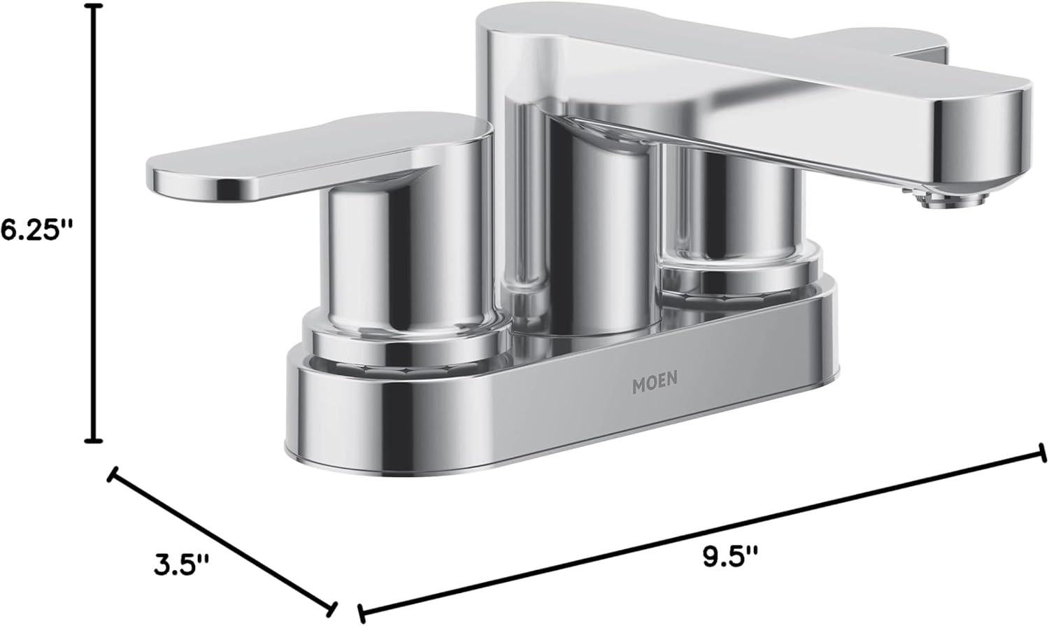 image:imageMoen Laris TwoHandle 4 Centerset Modern Bathroom Faucet 840152 Handle Pack of 2