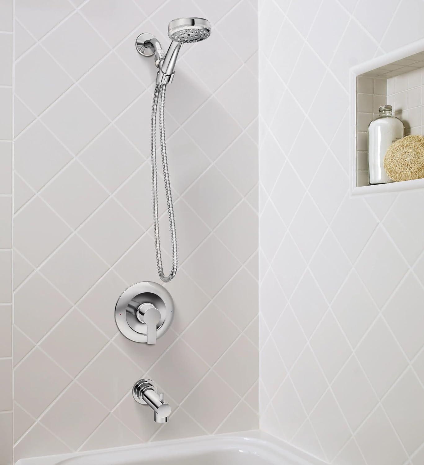 image:imageMoen Meena Bronzed Gold Single Handle Modern Shower Faucet with Handshower and Tub Spout for Bathtub Valve Included 82618BZGChrome
