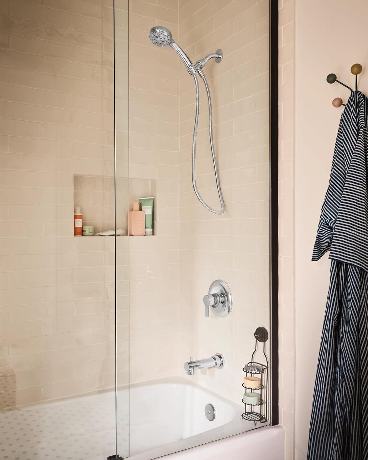 image:imageMoen Meena Bronzed Gold Single Handle Modern Shower Faucet with Handshower and Tub Spout for Bathtub Valve Included 82618BZGChrome