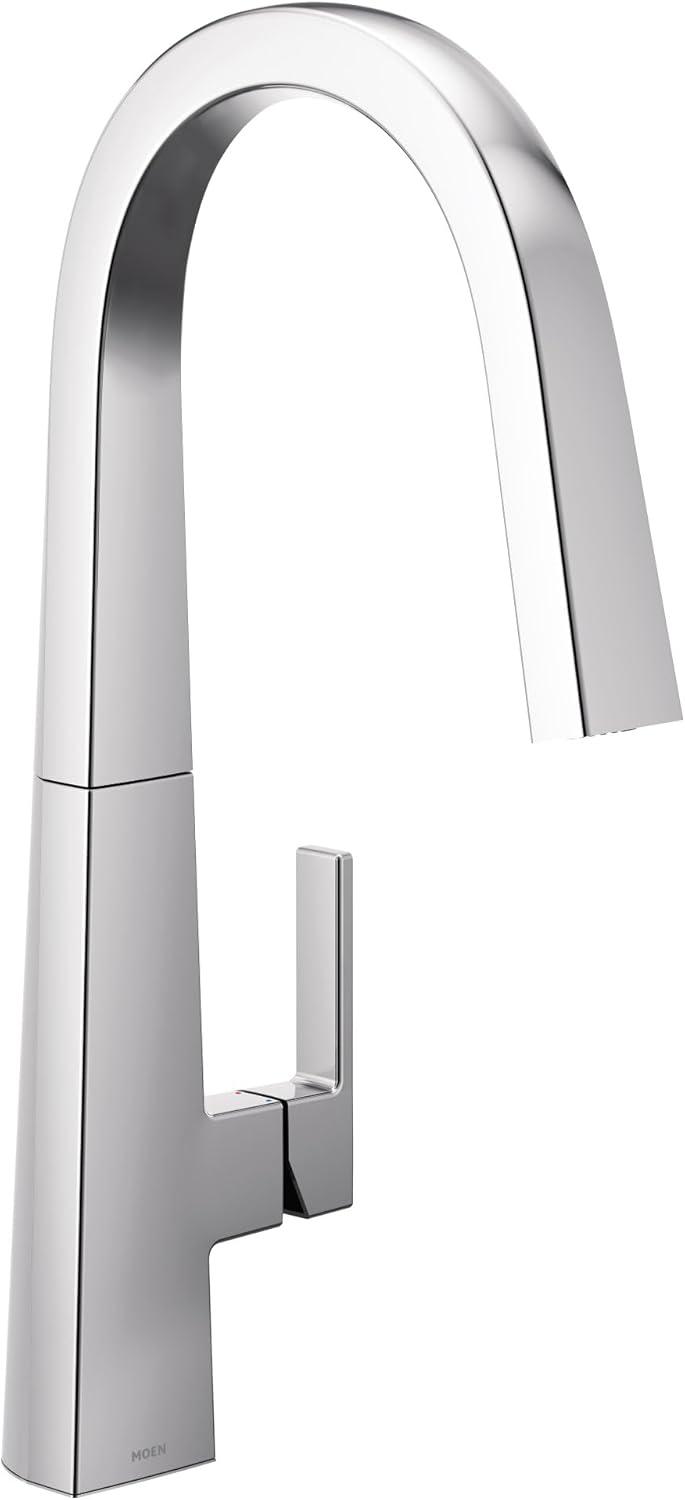 image:imageMoen Nio Spot Resist Stainless Contemporary Smart Faucet Touchless Pull Down Sprayer Kitchen Faucet with Voice Control and Power Boost S75005EVSRSChrome