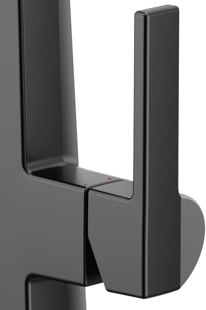 image:imageMoen Nio Spot Resist Stainless Contemporary Smart Faucet Touchless Pull Down Sprayer Kitchen Faucet with Voice Control and Power Boost S75005EVSRSMatte Black