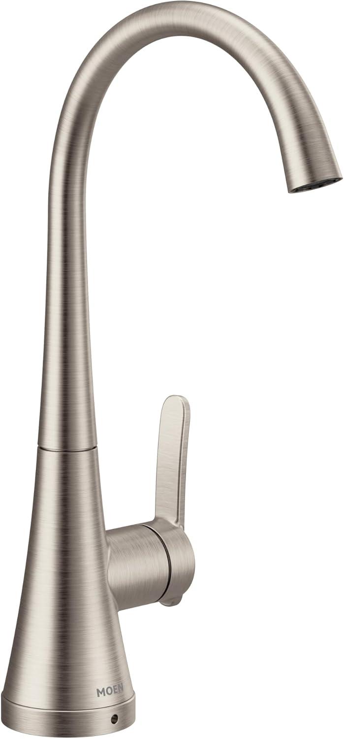 image:imageMoen Sinema Chrome Spring Pulldown Kitchen Faucet with PreRinse and Power Boost Modern Kitchen Faucet One Handle Easy Installation S5235Spot Resist Stainless