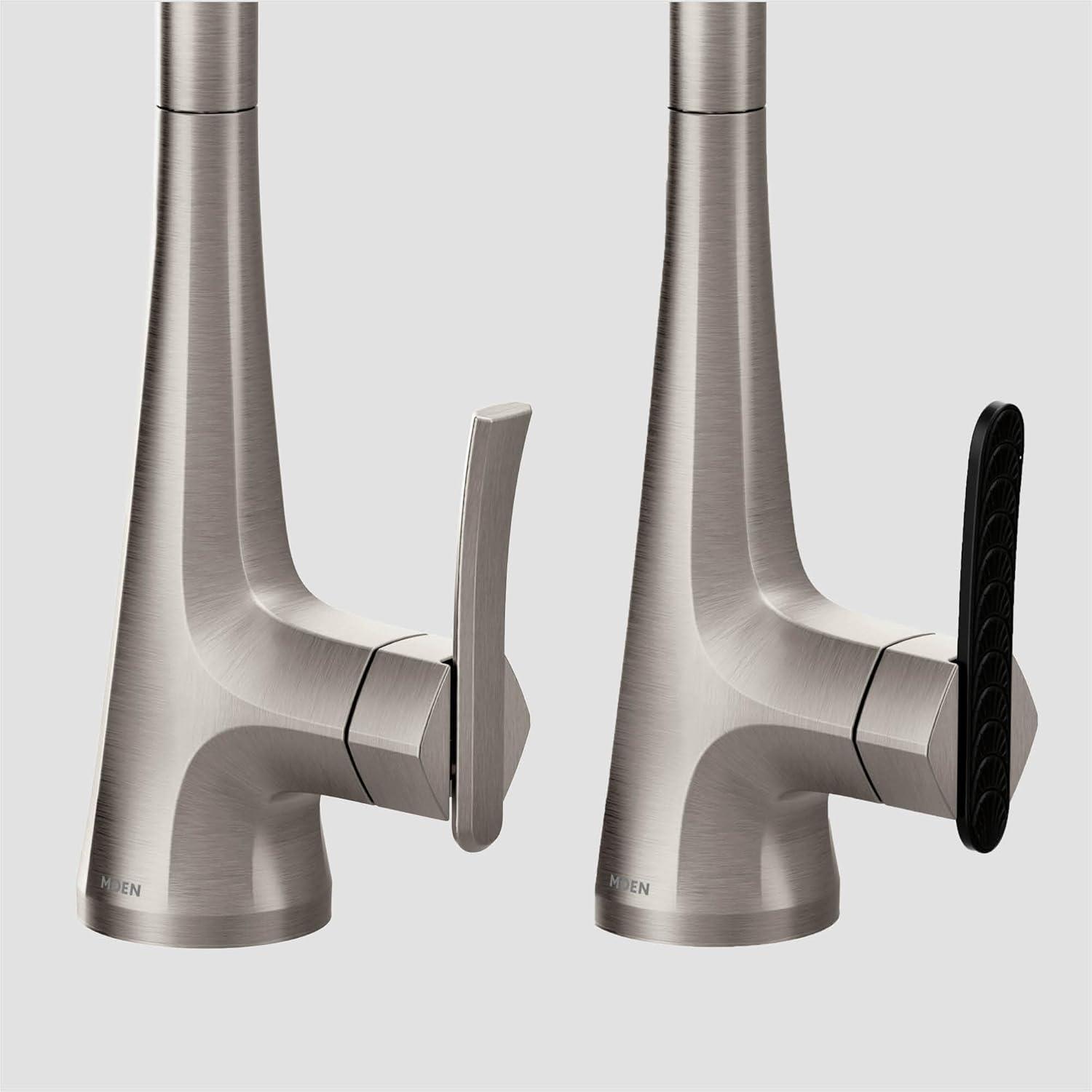 image:imageMoen Sinema Chrome Spring Pulldown Kitchen Faucet with PreRinse and Power Boost Modern Kitchen Faucet One Handle Easy Installation S5235Spot Resist Stainless