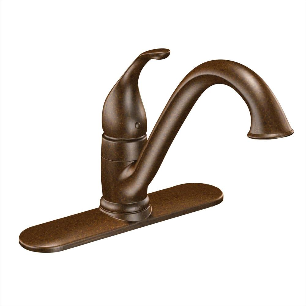 image:imageMoen 7825SRS Camerist OneHandle Low Arc Kitchen Faucet Spot Resist StainlessOil Rubbed Bronze