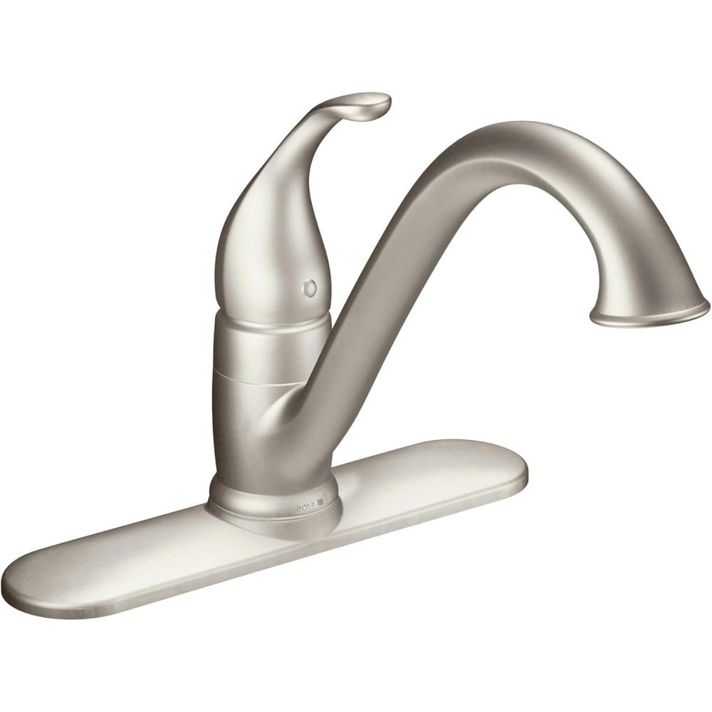 image:imageMoen 7825SRS Camerist OneHandle Low Arc Kitchen Faucet Spot Resist StainlessSpot Resist Stainless