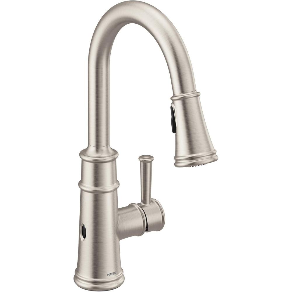image:imageMoen Belfield Spot Resist Stainless Motionsense Wave Sensor Touchless One Handle Pulldown Kitchen Faucet Featuring Power Clean 7260EWSRSSpot Resist Stainless