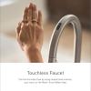 Moen 7864EVC Sleek Smart Faucet Touchless Pull Down Sprayer Kitchen Faucet with Voice Control and Power Boost, Chrome(Spot Resist Black Stainless)
