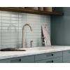 Moen 7870SRS Sleek One-Handle High Arc Kitchen Faucet with Side Spray, Spot Resist Stainless(Spot Resist Stainless)