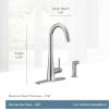 Moen 7870SRS Sleek One-Handle High Arc Kitchen Faucet with Side Spray, Spot Resist Stainless(Spot Resist Stainless)