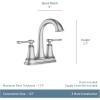 Moen 84092SRN Ellicott 4″ Lavatory Faucet, Spot Resist Brushed Nickel