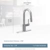 Moen Align Brushed Gold One-Handle Modern Pulldown Bar Faucet with Power Clean featuring Reflex Docking System, 5965BG(Black Stainless)
