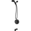 Moen Beric Bronzed Gold Single Handle Modern Tub and Shower Faucet with Handshower, Valve Included, 82775BZG(Matte Black)