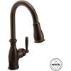 Moen Brantford Spot Resist Stainless Motionsense Wave Touchless One-Handle Pulldown Kitchen Faucet Featuring Power Clean and Reflex Docking System, 7185EWSRS(Spot Resist Stainless)
