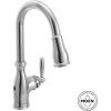 Moen Brantford Spot Resist Stainless Motionsense Wave Touchless One-Handle Pulldown Kitchen Faucet Featuring Power Clean and Reflex Docking System, 7185EWSRS(Spot Resist Stainless)