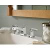 Moen Conway Chrome Two Handle Widespread Bathroom Sink Faucet with Valve Included, 84926