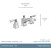 Moen Conway Chrome Two Handle Widespread Bathroom Sink Faucet with Valve Included, 84926