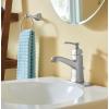 Moen Conway Spot Resist Brushed Nickel One-Handle Single Hole or Centerset Bathroom Faucet with Drain Assembly, WS84923SRN