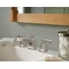 Moen Conway Spot Resist Brushed Nickel Two Handle Widespread Bathroom Sink Faucet with Valve Included, 84926SRN((Pack of 1))