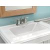 Moen Conway Spot Resist Brushed Nickel Two-Handle Centerset Bathroom Faucet with Drain Assembly, WS84922SRN((Pack of 1))