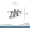 Moen Conway Two-Handle Centerset Bathroom Faucet with Drain Assembly, Chrome, WS84922