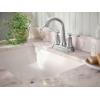 Moen Ellicott Chrome Two-Handle Centerset Bathroom Faucet with Drain Assembly, 84092