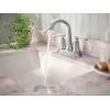 Moen Ellicott Chrome Two-Handle Centerset Bathroom Faucet with Drain Assembly, 84092