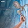 Moen Engage Magnetix Matte Black Multi-Function Handshower and Rainfall Shower Head Trim Combo with Shower Handle, Tub Spout, Metal Hose, and Valve, 82304BL(Brushed Nickel)