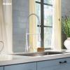 Moen Essie Spot Resist Stainless MotionSense Wave One-Handle Touchless Kitchen Faucet with Pulldown Sprayer and Soap Dispenser, 87014EWSRS(Chrome)