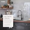 Moen Essie Spot Resist Stainless One-Handle High Arc Pre-Rinse Spring Pulldown Kitchen Faucet with Power Clean and Soap Dispenser, 87814SRS(Chrome)
