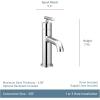 Moen Gibson One-Handle Single Hole Modern Bathroom Sink Faucet with Optional Deckplate, Matte Black, 6145BL(Matte Black)