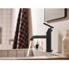 Moen Gibson One-Handle Single Hole Modern Bathroom Sink Faucet with Optional Deckplate, Matte Black, 6145BL(Matte Black)