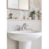 Moen Haber Spot Resist Brushed Nickel Two-Handle 4″ Centerset Bathroom Faucet for 3-Hole Sinks, 84768SRN(No Size)