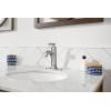 Moen Halle Spot Resist Brushed Nickel One-Handle Single Hole Bathroom Sink Faucet with Optional Deckplate, 84970SRN