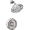Moen Halle Spot Resist Brushed Nickel Shower Faucet Trim Set featuring Wide Showerhead and Lever Handle with Posi-Temp Valve Included, 82971SRN(Shower and Handle)
