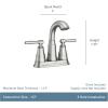 Moen Halle Spot Resist Nickel Widespread Traditional Bathroom Faucet with Drain Assembly for 3-Hole Applications, 84972SRN((Pack of 1))