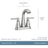 Moen Halle Spot Resist Nickel Widespread Traditional Bathroom Faucet with Drain Assembly for 3-Hole Applications, 84972SRN((Pack of 2))