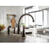 Moen Hutchinson Mediterranean Bronze 2-Handle High-Arc Kitchen Faucet with Side Sprayer, 87048BRB