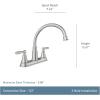 Moen Hutchinson Spot Resist Stainless 2-Handle Kitchen Sink Faucet, 87239SRS