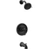 Moen Idora Chrome Posi-Temp Tub and Shower Set with Showerhead, Lever Handle, Tub Spout and Valve Included, 82115(Matte Black)