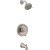Moen Idora Chrome Posi-Temp Tub and Shower Set with Showerhead, Lever Handle, Tub Spout and Valve Included, 82115(Spot Resist Brushed Nickel)