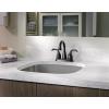 Moen Idora Matte Black Two-Handle Centerset Bathroom Sink Faucet with Drain Assembly, 84115BL(Matte Black)