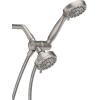 Moen Ignite Brushed Nickel Five-Function 3-3/4″ Diameter 5-Function Shower Spray Head with Handheld Showerhead, 20016SRN((Pack of 1))